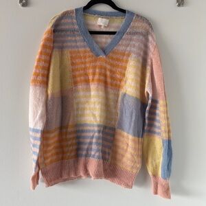 Numph Copenhagen Patchwork Lightweight Sweater